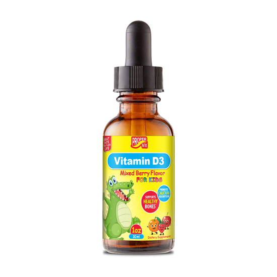 Витамины Proper Vit for Kids Vitamin D3 Mixed Berry Flavor 1 oz 30ml