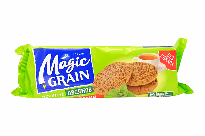 Печенье Magic Grain Овсяное лен/стевия  150г