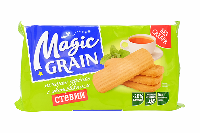 Печенье Magic Grain сдобное с экстрактом стевии 150г 
